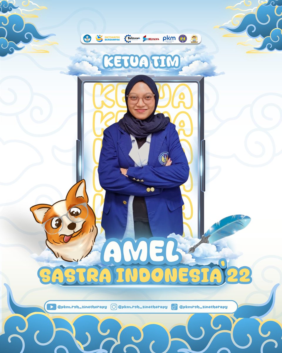 zinetherapy's tweet image. Halo sobat ziness!👋🏻

Yuk kenalan sama ketua dan dosen pendamping kami!

🦋 MEET OUR CHIEF 🦋
Rizki Amalia Putri Hidayat 
Sastra Indonesia - 2022

🦋 MEET OUR LECTURER 🦋
Haryanto, S.S. M.A.
Sastra Indonesia

Yuk simak profil lengkapnya di Instagram kami instagram.com/pkm.rsh_zineth…