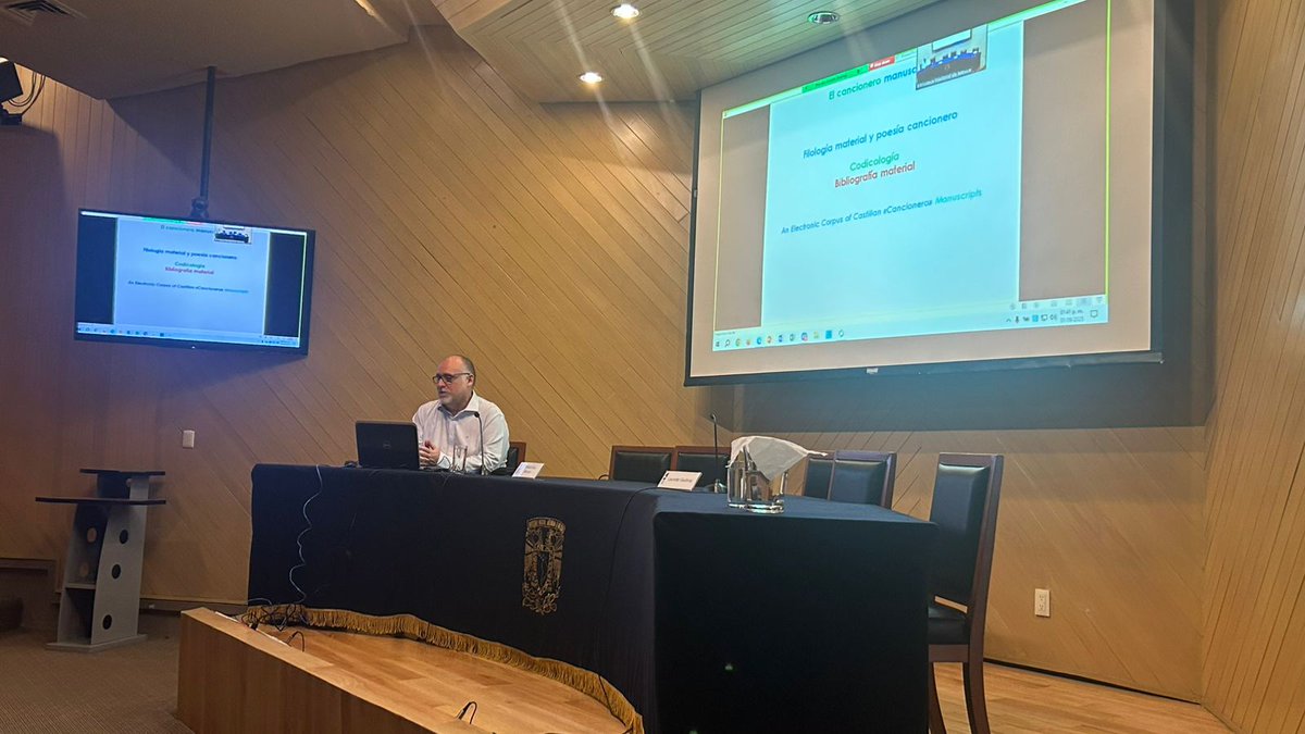Molt agraït a la Biblioteca Nacional de México i a l'Instituto de Investigaciones Bibliográficas de la UNAM per la seua invitació a impartir una conferència sobre la catalogació dels incunables poètics catalans i castellans <a href="/RCIMcancioneros/">Revista de Cancioneros Impresos y Manuscritos</a> <a href="/Catalana_UA/">Filologia Catalana UA</a> <a href="/UA_Universitat/">Universitat Alacant</a> <a href="/IIBUNAM/">Biblioteca Nacional de México</a>