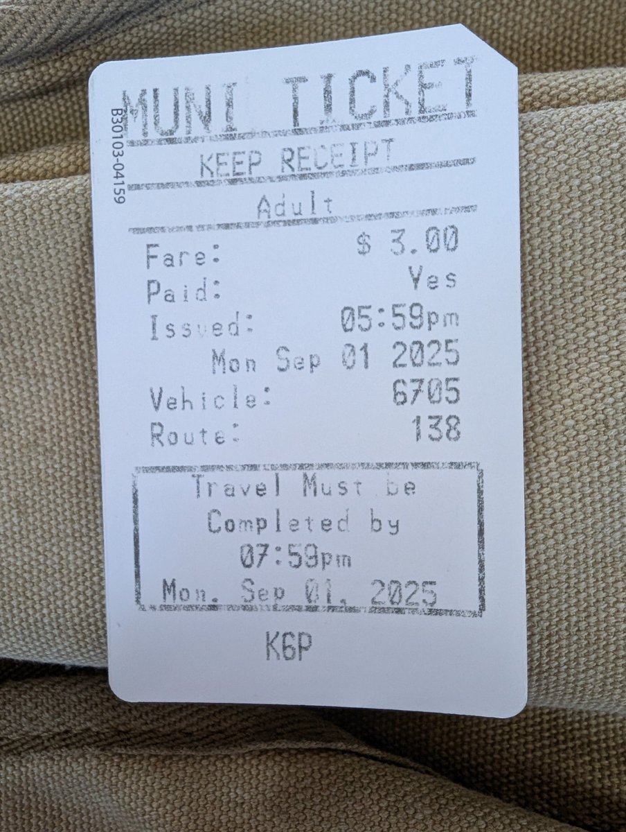 Disconnected's tweet photo. @BayAreaClipper @SFMTA_Muni @munidiaries @sfmunioperation @sfmta @bayareaclipper

Pass the buck around all you want. Refuse to take responsibility for the experience of a declining ridership that depends on your services working together. Keep on blaming each other for the City being broken.

I just spent $5 to tell you https://t.co/cXEIWoEqDs
