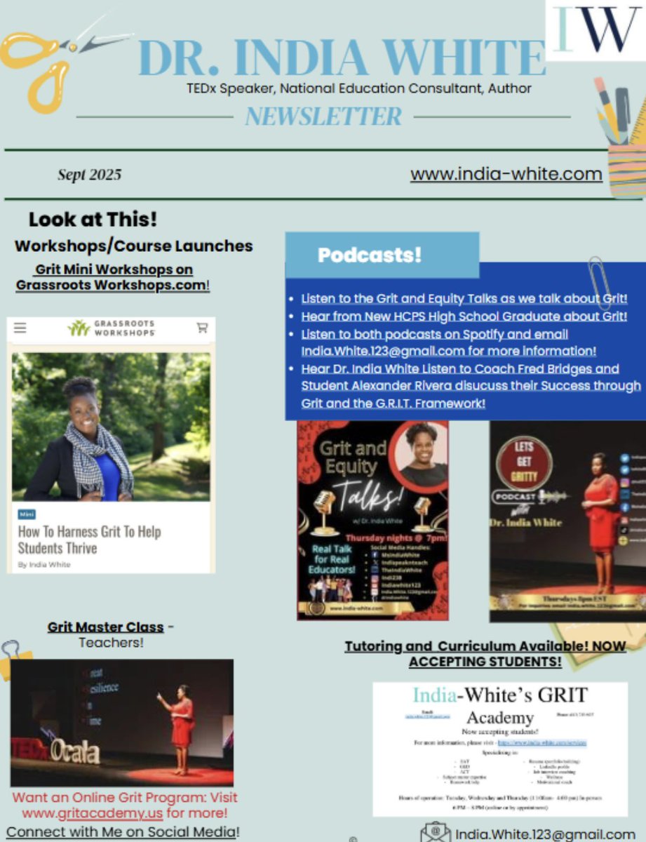 DrIndiaGrit's tweet photo. πβ¨ The September Newsletter is here! This month, Iβm sharing highlights from my recent G.R.I.T. Student Training, where students took the G.R.I.T. assessment, played the Grit Cootie Catcher. https://t.co/XY2FHQ9Bssπβ¨
#drindiawhite #nctm #ncsm #bwxme #nabse #uf #savvas #grit https://t.co/s8W2SUDfue