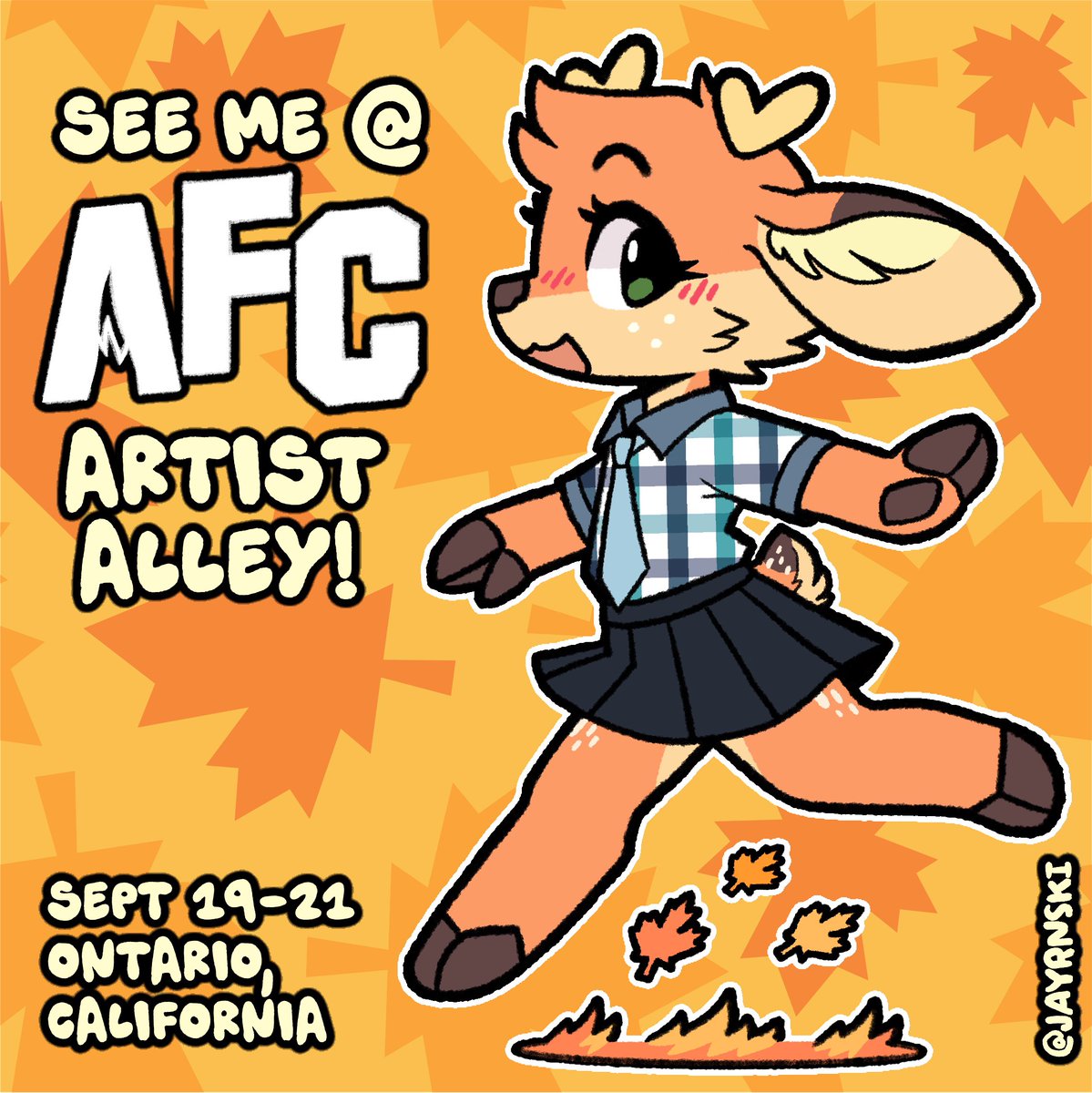 yay!! I’ll be vending for the first time at @anotherfurrycon in Ontario, California from Sept 19-21! ♥️ see you there!! :3