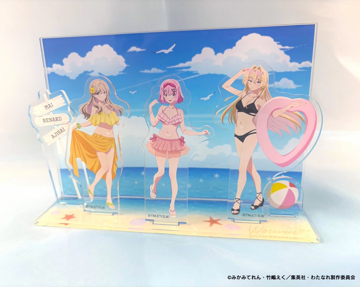 事後通販受付中】 💟#わたなれ 商品情報💟 💕アクリルジオラマ 3人の