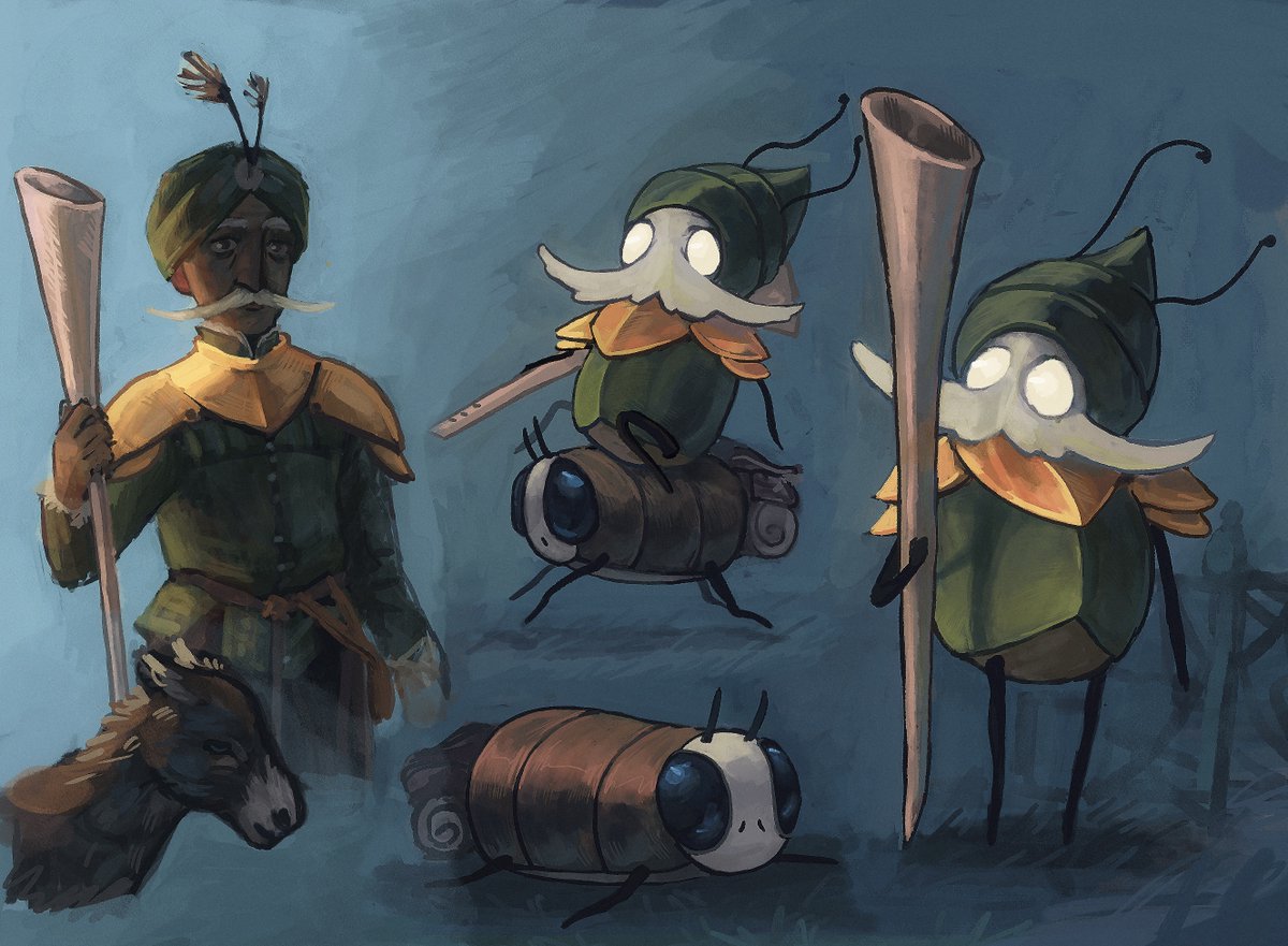 here are my favorite Garmond and Zaza
#silksong #gijinka