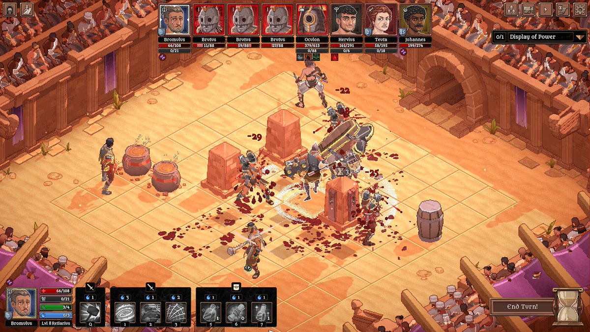 Stack Up News (@8bitsalute) on Twitter photo Bloodgrounds by <a href="/daedalic/">Daedalic Entertainment</a> is like X-Com but gladiators in a fantasy Greek and Roman inspired world withh magic, goat people, and other mysterious creatures. I played this and really really liked it! The demo is live right now. #paxwest Bloodgrounds by <a href="/daedalic/">Daedalic Entertainment</a> is like X-Com but gladiators in a fantasy Greek and Roman inspired world withh magic, goat people, and other mysterious creatures. I played this and really really liked it! The demo is live right now. #paxwest