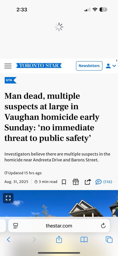 BLACKS/BROWNS EXECUTE FATHER IN FRONT OF KIDS.

Police/Toronto Star say there is NO threat to public safety.

EX-FUCKING-CUSE ME???