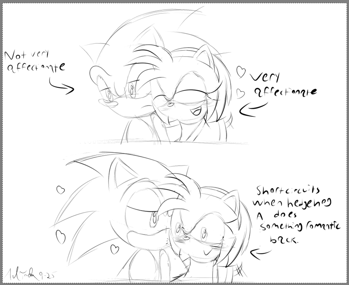 Sonamy meme redraw WIP