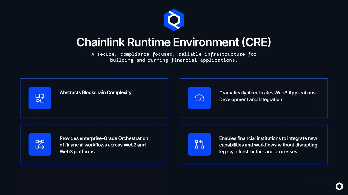 ChainLinkGod's tweet image. Most people’s mental model of Chainlink $LINK is completely wrong

They think of oracles as being like ‘sidecars’ attached to the side of a blockchain, simply injecting price data

Hence, in their mind, Chainlink is “just an oracle” (i.e., who cares)

A more complete mental model…