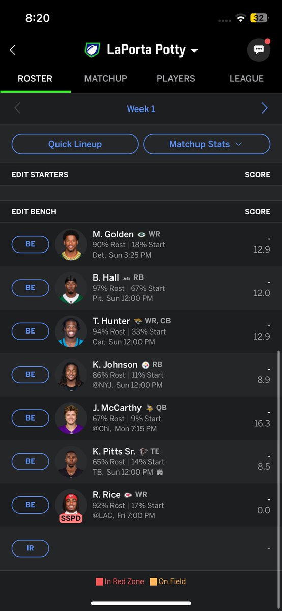 JacobYakimow's tweet photo. @austinabbott 8 man league, 5th pick https://t.co/Ip3oxp89rz