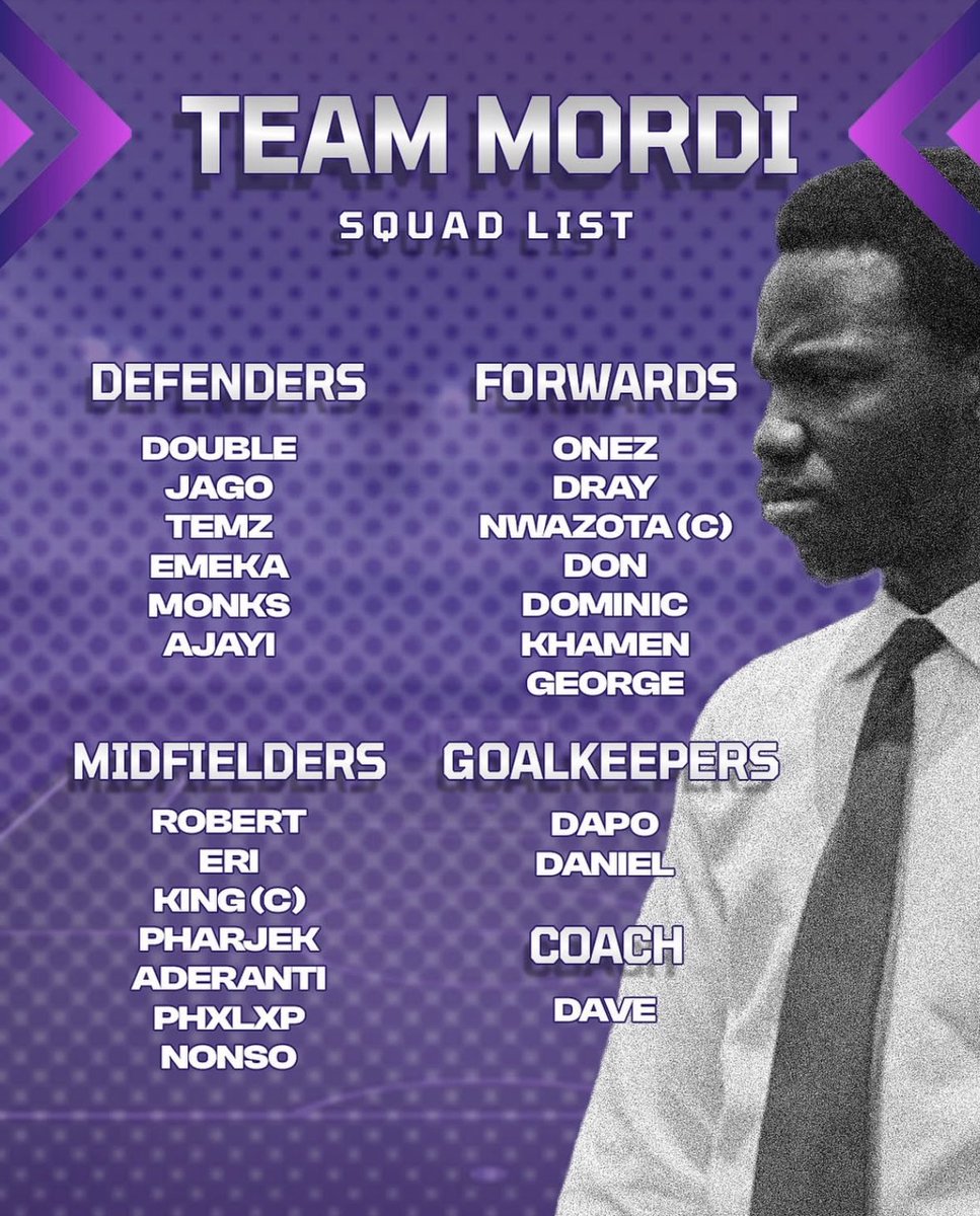 MRWYDEAWAKE's tweet image. Team Amara Vs Team Mordi
today we play the sport he loved more than anything🕊️❤️