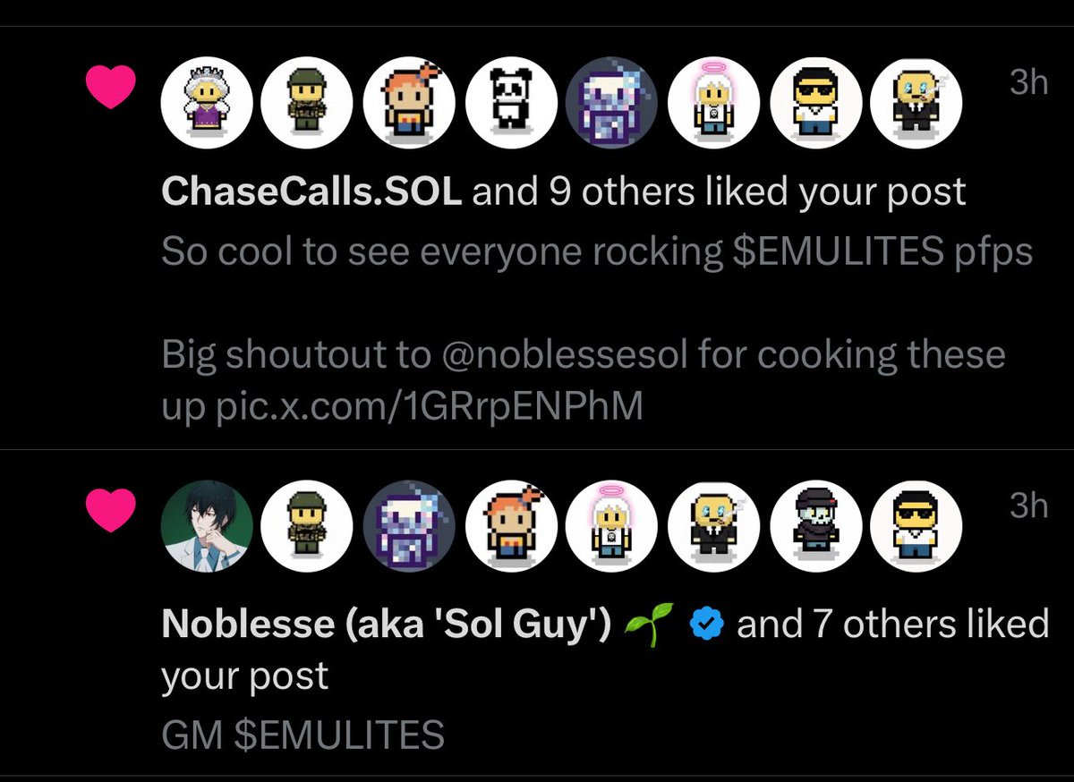 $EMULITES pfps flooding the timeline 

Who wants a Emulites PFP?