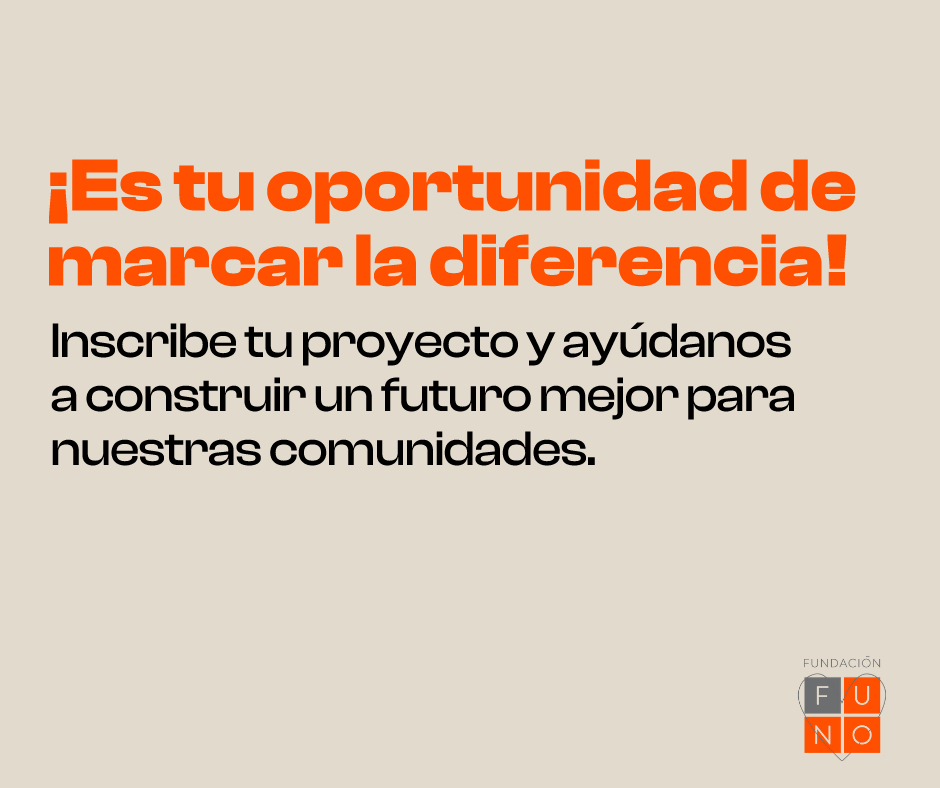 🚨¡Atención changemakers! 🚨
FUNO Te Ayuda a Ayudar 2025 YA ESTÁ ABIERTA 🙌
Este es TU MOMENTO 💡
Inscríbete ahora y haz que tu idea llegue más lejos.
#AquíAndamos para impulsar a quienes marcan la diferencia. bit.ly/3JGCbNg