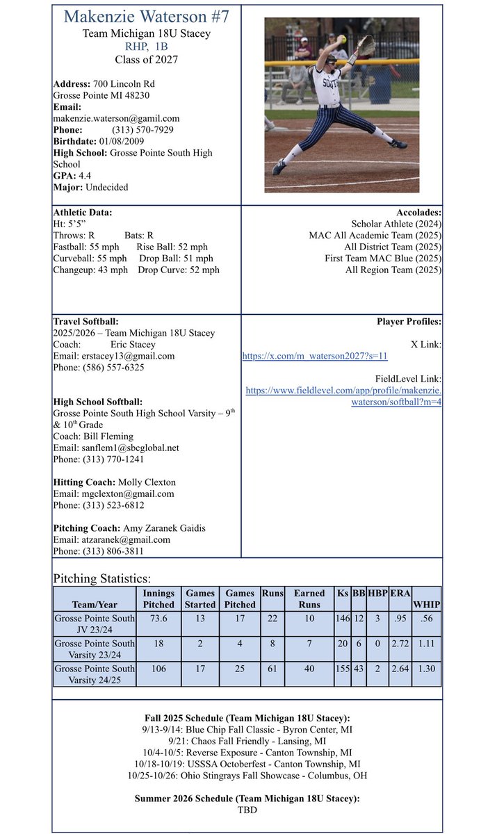 Team Michigan 18U Stacey tweet media