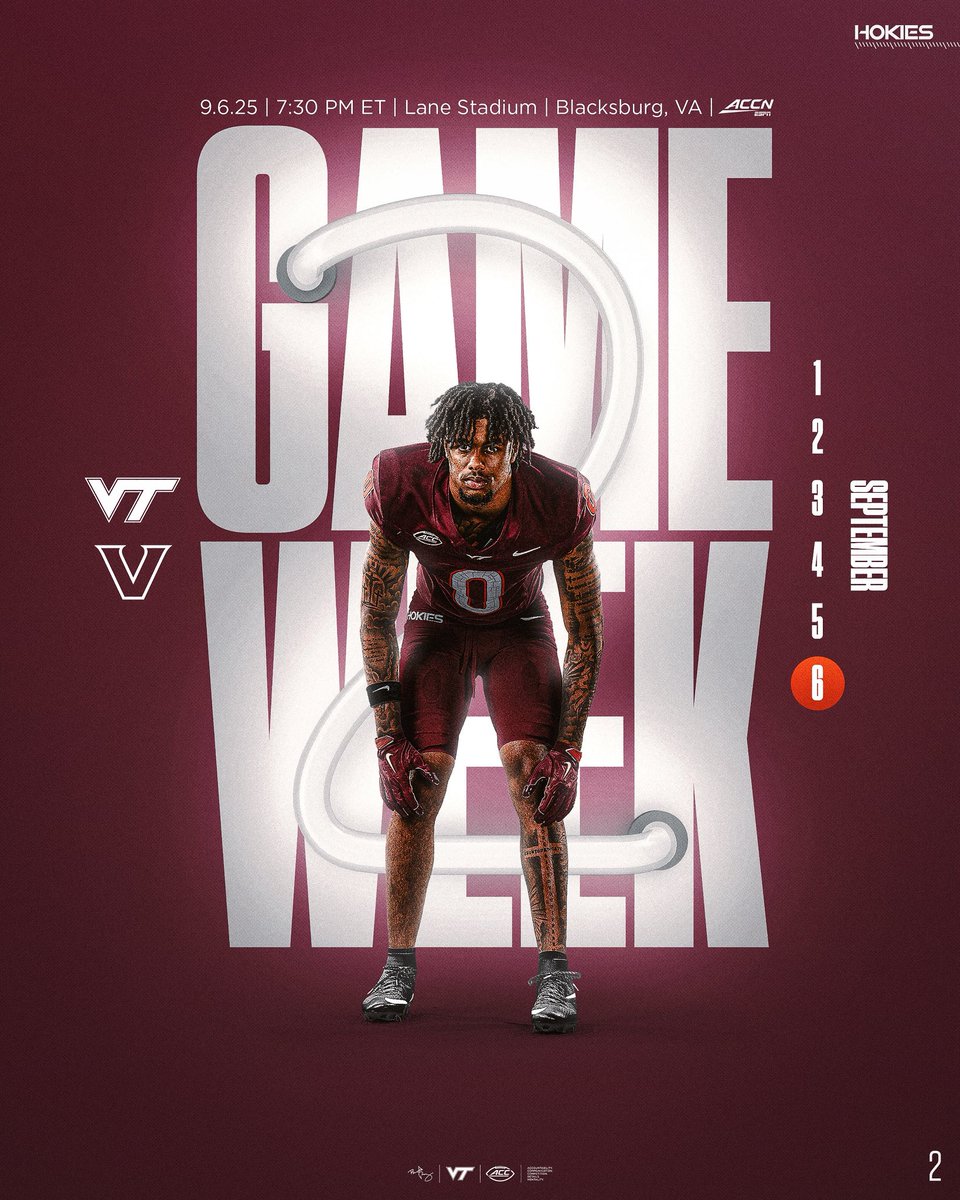 Virginia Tech Football (@hokiesfb) on Twitter photo The stage is set forโฆ
WEEK 2: VIRGINIA TECH VS. VANDERBILT
๐๏ธ: MAROON EFFECT
๐: LANE STADIUM, BLACKSBURG, VA
๐บ: 7:30 PM ET ON <a href="/accnetwork/">ACC Network</a>
#ThisIsHome | #TeamOverMe The stage is set forโฆ
WEEK 2: VIRGINIA TECH VS. VANDERBILT
๐๏ธ: MAROON EFFECT
๐: LANE STADIUM, BLACKSBURG, VA
๐บ: 7:30 PM ET ON <a href="/accnetwork/">ACC Network</a>
#ThisIsHome | #TeamOverMe