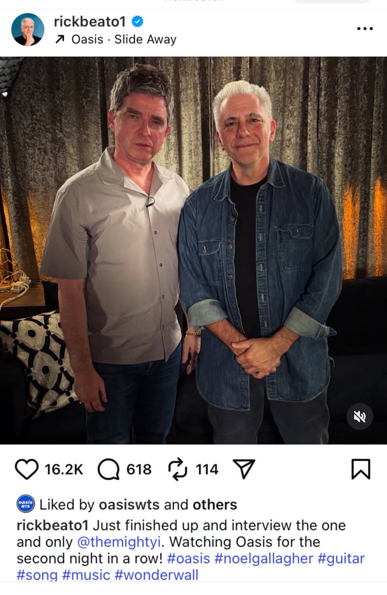 Rick Beato interview with Noel Gallagher coming soon…
