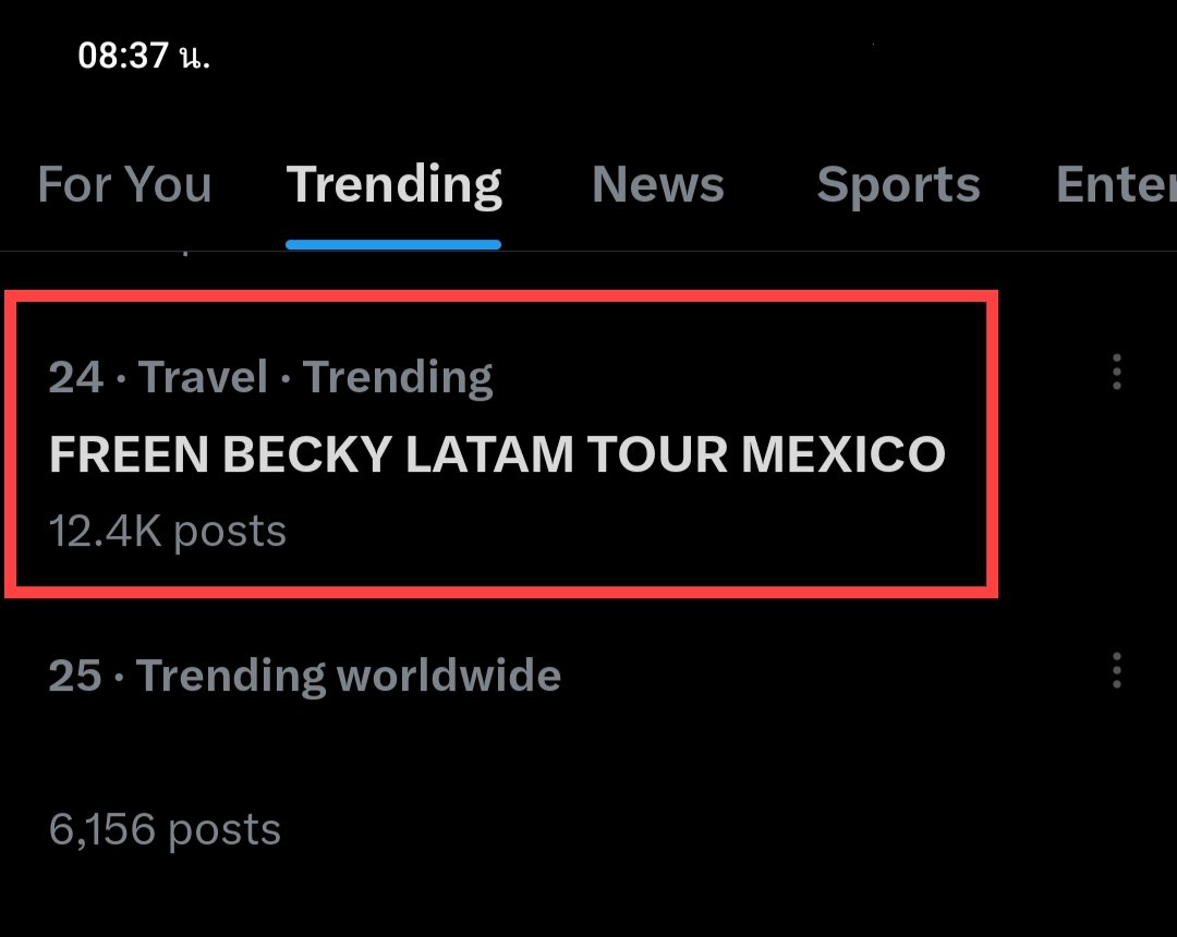 Trend For FREEN&BECKY (@trendforfb) on Twitter photo อันดับ 2 เทรนด์ไทย
อันดับ 24 เทรนด์โลก
<a href="/AngelssBecky/">Becky Armstrong</a> <a href="/srchafreen/">P'freen (real)</a>
FREEN BECKY LATAM TOUR MEXICO
#FreenBecky1stFMinMexicoCity อันดับ 2 เทรนด์ไทย
อันดับ 24 เทรนด์โลก
<a href="/AngelssBecky/">Becky Armstrong</a> <a href="/srchafreen/">P'freen (real)</a>
FREEN BECKY LATAM TOUR MEXICO
#FreenBecky1stFMinMexicoCity