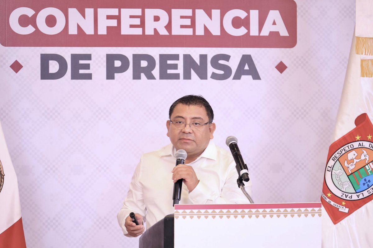 Desde la Ciudad de México, hoy participamos en la conferencia de prensa que encabeza nuestro Gobernador <a href="/salomonj/">Salomón Jara Cruz</a>, donde compartimos datos sobre el notable incremento de los recursos destinados a la inversión pública.