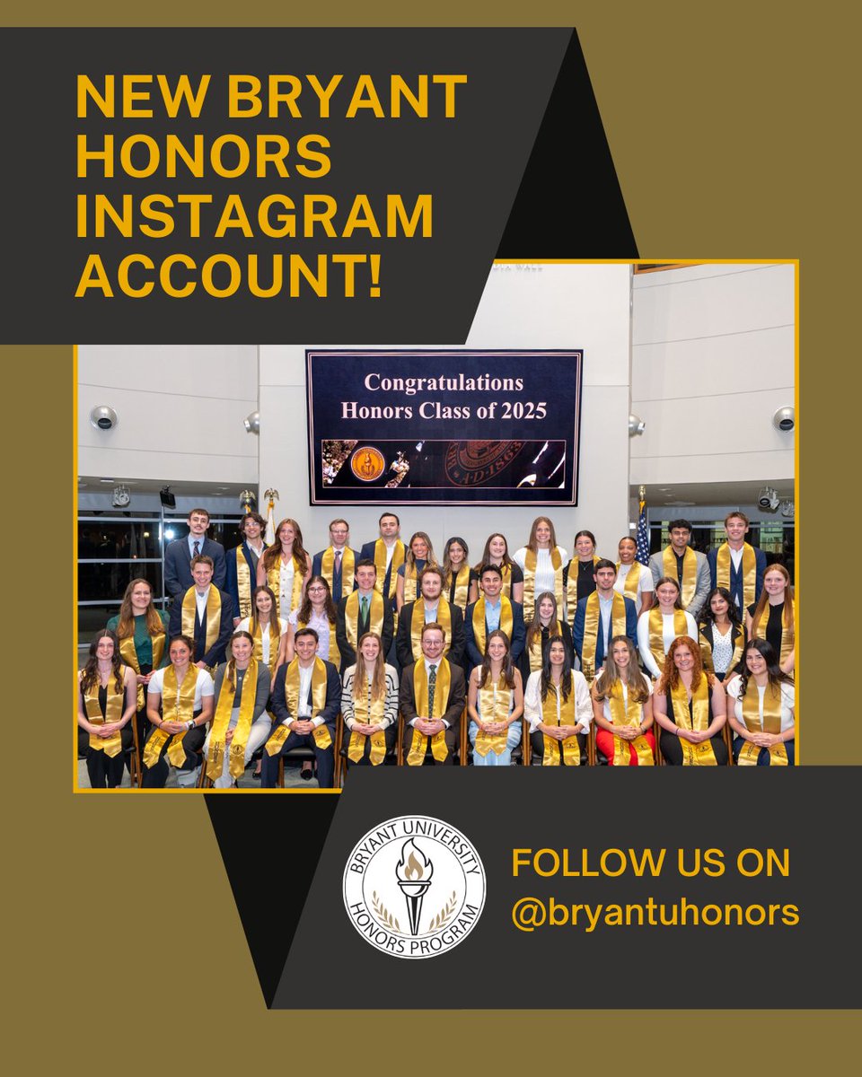 Bryant Honors Program (@bryanthonors) on Twitter photo FOR INCOMING STUDENTS AND FACULTY, FOLLOW THE NEW HONORS INSTAGRAM ACCOUNT FOR UPCOMING UPDATES!🎉
@bryantuniversity @bryantartssciences @bryant_mkt481 @bryant__comm @bryant_psychology @bryantpsyd <a href="/bryantbusiness/">Anthony Bryant</a> FOR INCOMING STUDENTS AND FACULTY, FOLLOW THE NEW HONORS INSTAGRAM ACCOUNT FOR UPCOMING UPDATES!🎉
@bryantuniversity @bryantartssciences @bryant_mkt481 @bryant__comm @bryant_psychology @bryantpsyd <a href="/bryantbusiness/">Anthony Bryant</a>