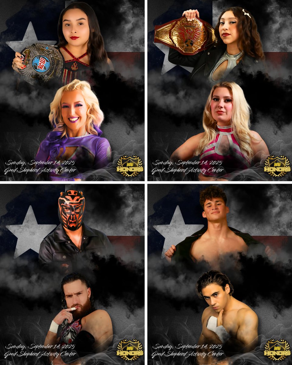 Can you say stacked? On Sept 14, RCW: Honors hits the Good Shepherd Activity Center with titles on the line, grudges set to explode, and legends honored. Be there for history. Tickets: rcw.ticketspice.com/rcw-honors-2025