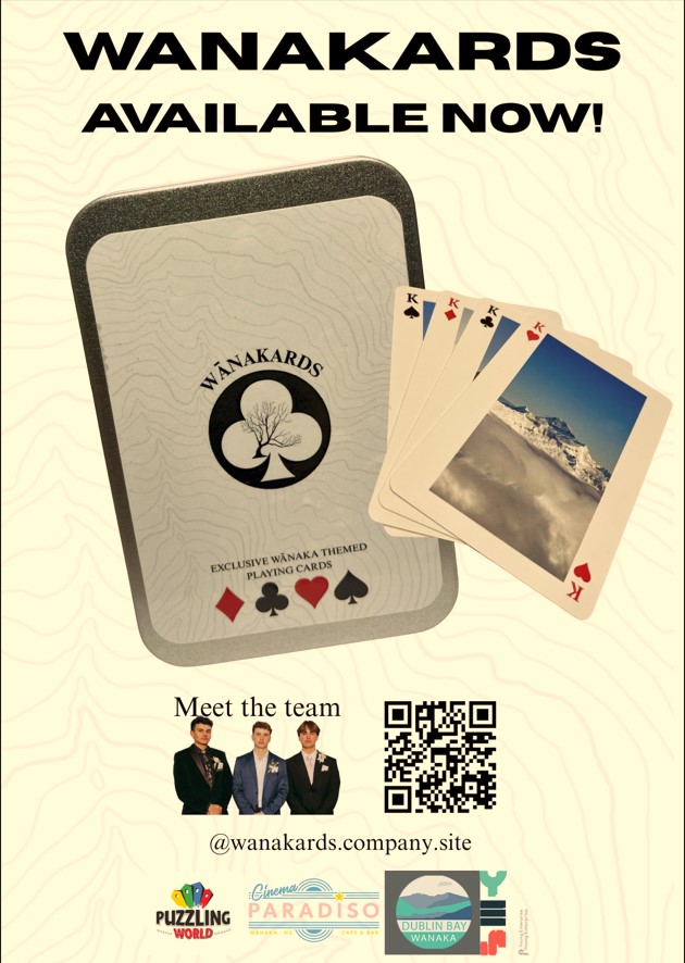 puzzlingworld's tweet photo. We're stoked to be involved in our local College's Y13 Young Enterprise Scheme, the Wanakard Playing Cards. Highlighting 54 different scenes these are a limited edition souvenir from M.A.C business students, Tyler, Will, and Rasul, and will go fast!
#Wanakards https://t.co/QeUeXuyF6a