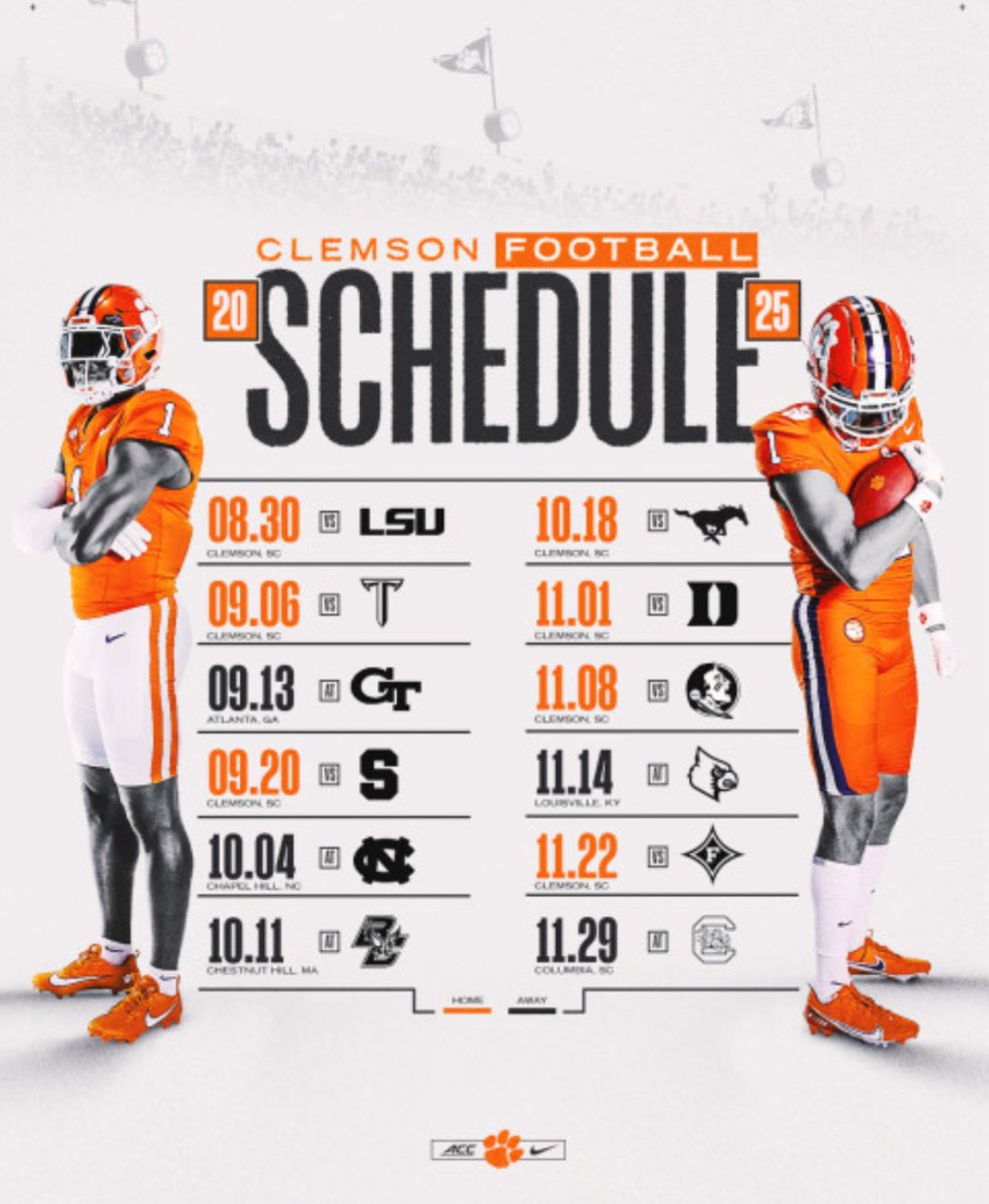 I will be <a href="/ClemsonFB/">Clemson Football</a> on 9/6
<a href="/coachBGentry/">Brandon Gentry</a> 
<a href="/coachMBloom/">Michael Bloomfield,M.S, CSCS</a> 
<a href="/keith6hamilton/">Keith Hamilton</a> 
<a href="/HRHSrecruits/">RecruitTheRidge</a> 
<a href="/CoachEason1/">Coach Nick Eason</a> 
<a href="/PrepRedzone/">Prep Redzone 🏈</a>