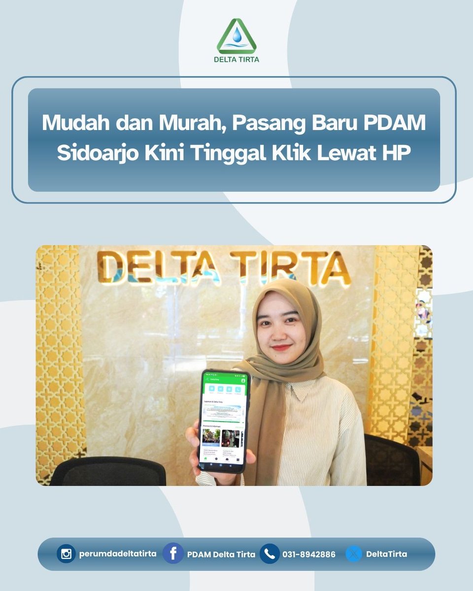 PERUMDA Delta Tirta Sidoarjo tweet media