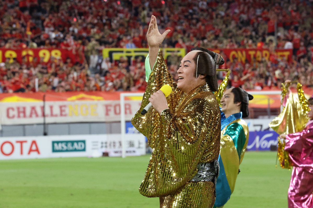 先日のFC東京戦では、#松平健 さんと共に、名古屋おもてなし武将隊