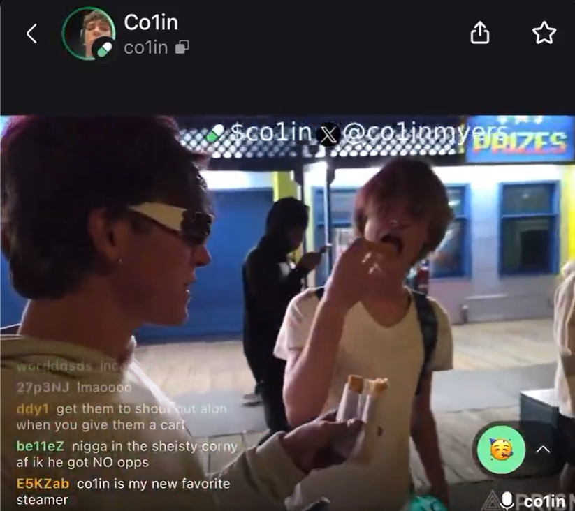 hyperepstein's tweet photo. 3. then you look at his friendship with @diddyboplive $DIDDYBOP. diddybop is already a viral live streamer with his own cult following. every time they go live together the numbers go up because the chaos multiplies.

on top of that he is tapped in with the right people. from viral rappers like dave blunts to gurus like TJR. he is deep in the internet trenches where narratives are born. the collab possibilities are endless