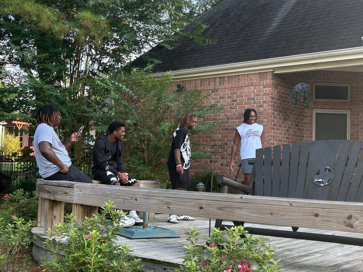 Really enjoyed having our Captains over for supper! 11 years and counting! Great young men! #LufkinU #OTM