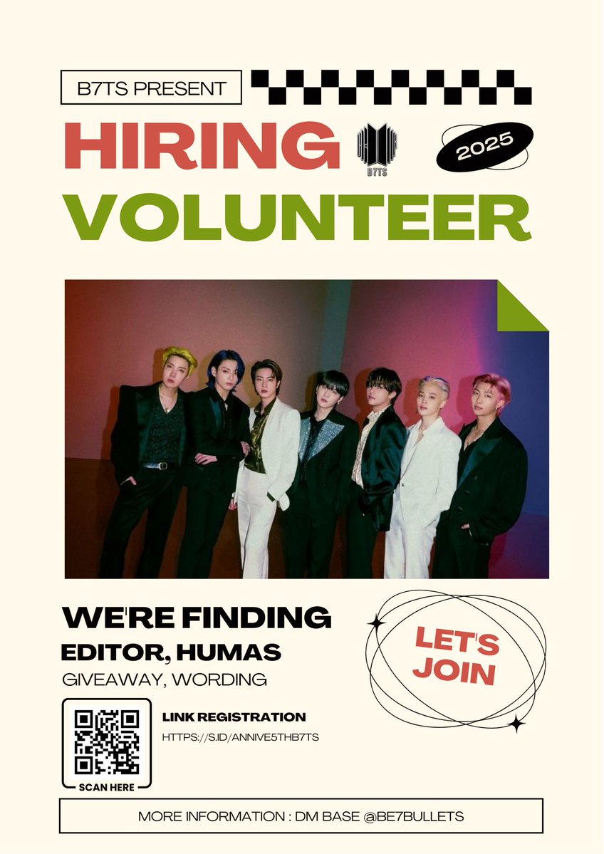 B7TS โญโฌ OPEN GUEST STAR (@be7bullets) on Twitter photo โ
{ ๐๐๐๐ ๐๐ }
Hai! Kami dari B7TS sedang membuka volunteer untuk merayakan 5th Anniversary SQ pada bulan November ๐
Bagi yg berminat bisa isi form (s.id/Annive5thB7TS) yg mau tanya2 DM base <a href="/BE7BULLETS/">B7TS โญโฌ OPEN GUEST STAR</a> ya kalo ada SQ / OA yg mau berteman, bisa reply, TIA! โญโฌ
โ โ
{ ๐๐๐๐ ๐๐ }
Hai! Kami dari B7TS sedang membuka volunteer untuk merayakan 5th Anniversary SQ pada bulan November ๐
Bagi yg berminat bisa isi form (s.id/Annive5thB7TS) yg mau tanya2 DM base <a href="/BE7BULLETS/">B7TS โญโฌ OPEN GUEST STAR</a> ya kalo ada SQ / OA yg mau berteman, bisa reply, TIA! โญโฌ
โ 