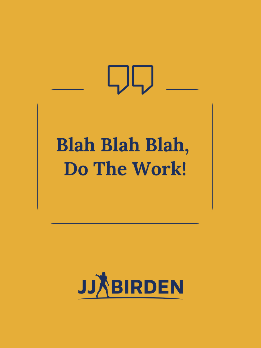 jjbirden's tweet photo. Everyone wants the trophy. 🏆
Few are willing to train for it.
Everyone wants success.
Not everyone will do the work.
That’s the separation.
That’s the difference.
Blah Blah Blah. Do the Work. 💪
#BeatTheCoverage #DoTheWork https://t.co/FVjb9mgXxc