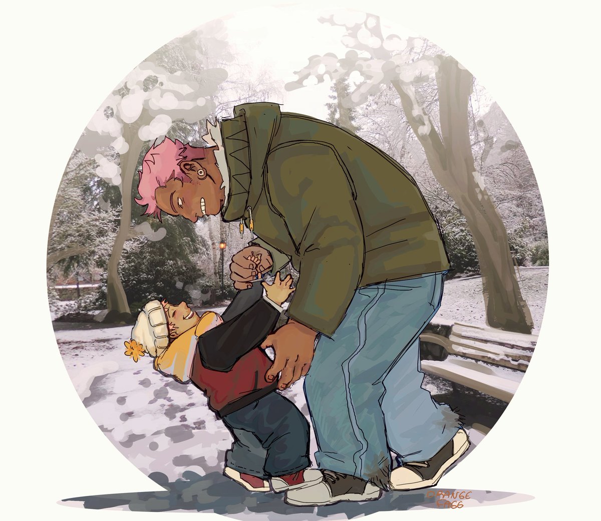 #jjk #itadori #sukuna happymaxxing unc dancing w baby yuuji 🙂‍↕️🩷