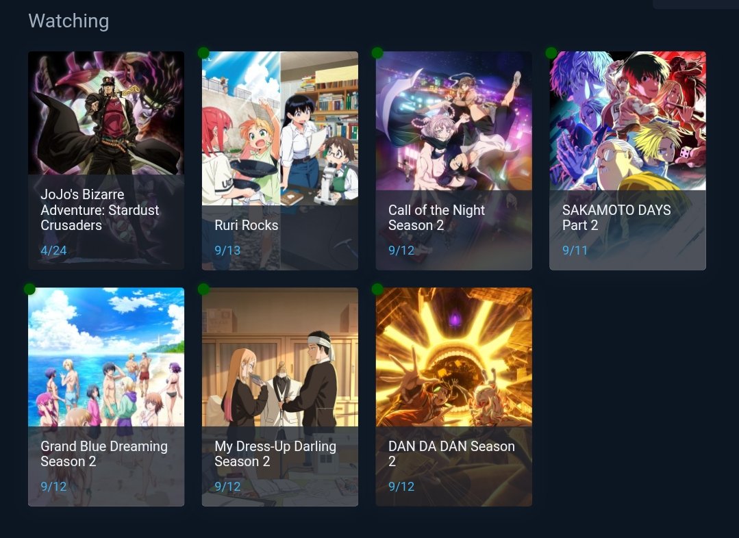 Anime I'm watching this season