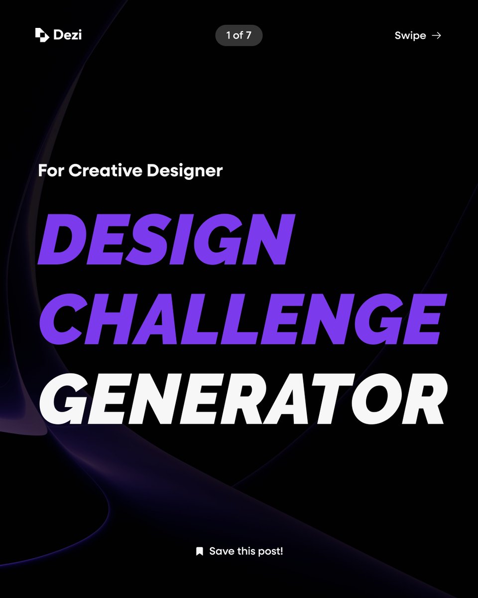 dezigallery's tweet photo. Design Challenge Generator 🤟

The websites below will help Designers create their
own practice challenges. Give them a try you might
just love it
.
#dezigallery #dezi_share #challenge #uxui #figma https://t.co/79R4gbHl1Z