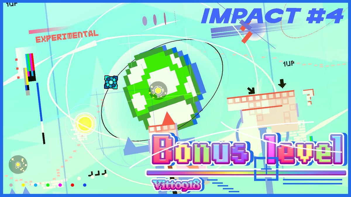 NeekiDoodle's tweet image. Here&apos;s a collection of four different thumbnails I made for my Geometry Dash level showcases on YouTube ☺️  #geometrydash