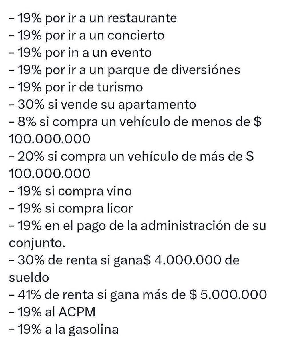 ¿Cómo se sienten pa' un estallido social?  Ahí sino aparecen los zombies que quemaron este país porque le iban a subir 100 pesos a la gasolina. Desgraciados!