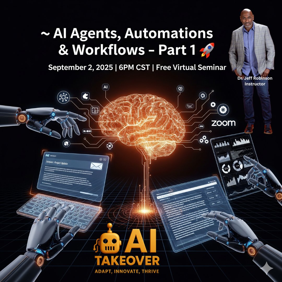 Join me tomorrow...FREE session!
Register Now: link.jrobunited.com/AITakeover