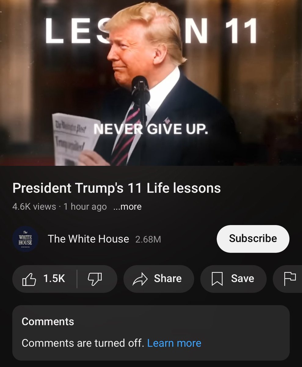 The White House posted this to YouTube an hour ago
 youtu.be/SXGIN7Er9Y0