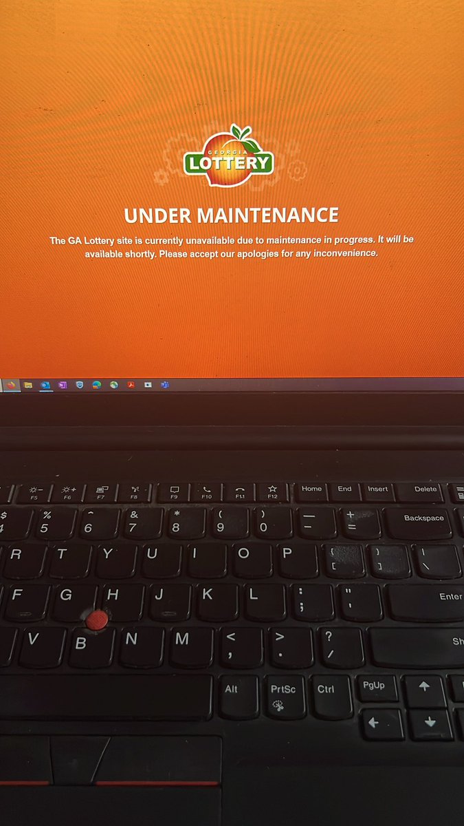 skoche's tweet image. Really? Tonight? @GeorgiaLottery 

#maintenancefail #cantwinificantplay
#worstplannedevents #someoneshouldbefired #dobetter