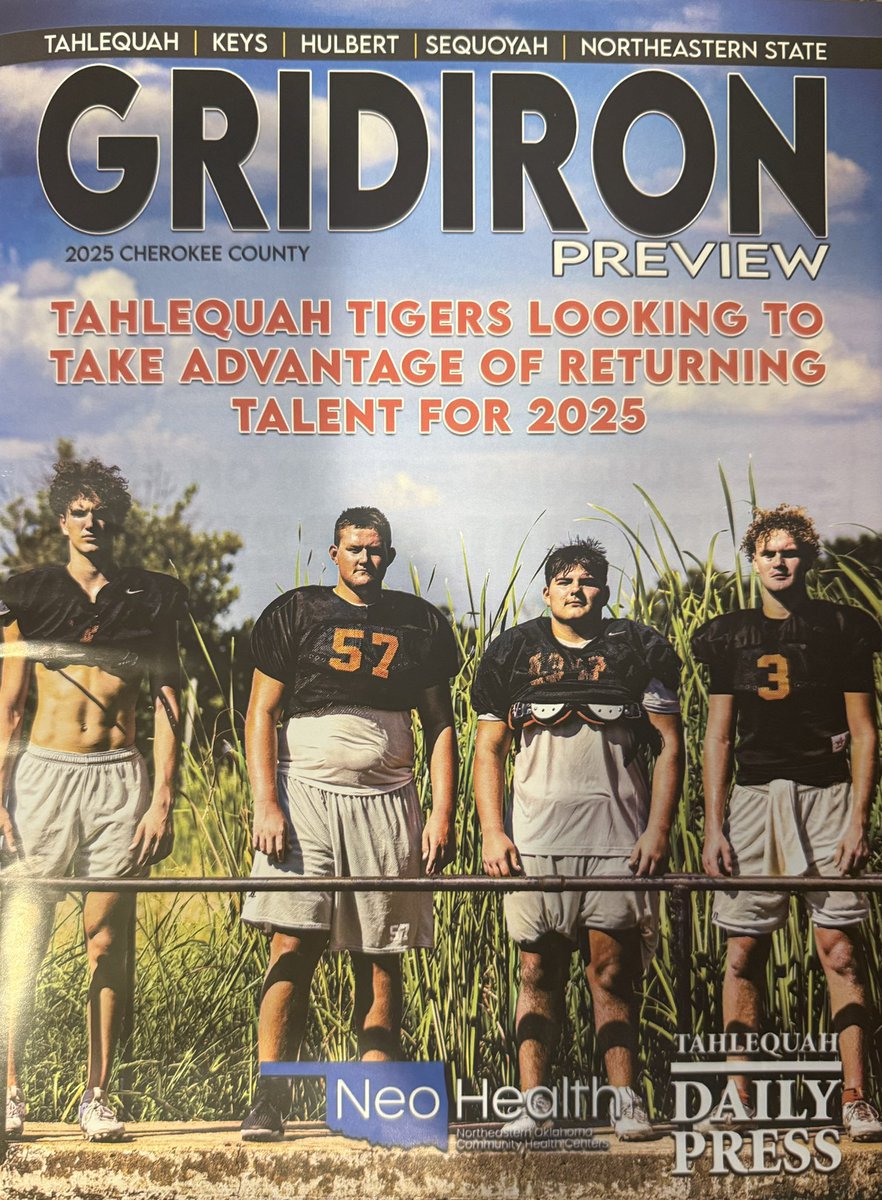 My guy <a href="/WyattStephens57/">Wyatt Stephens</a> hit the front cover <a href="/tahldailypress/">TahlequahDailyPress</a>. #GoTigers
