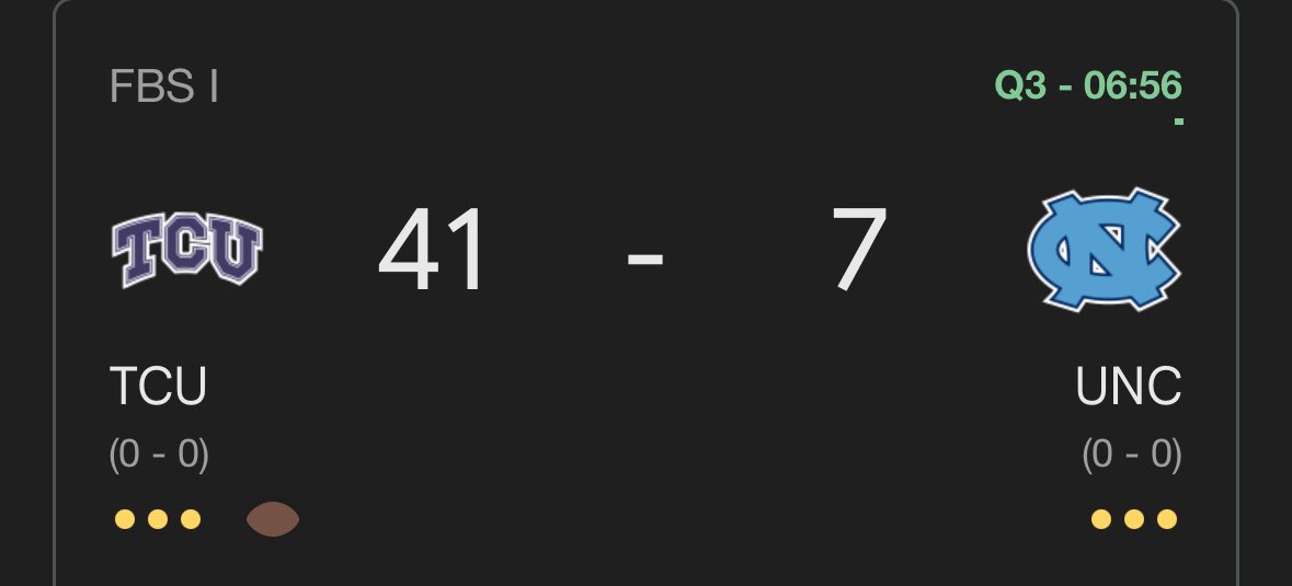 chanceisloud's tweet photo. Silver lining: the gap in the score of Bill Belichick’s first game at UNC is still smaller than the age gap between him and his girlfriend @PardonMyTake https://t.co/NUmC9fNt5E