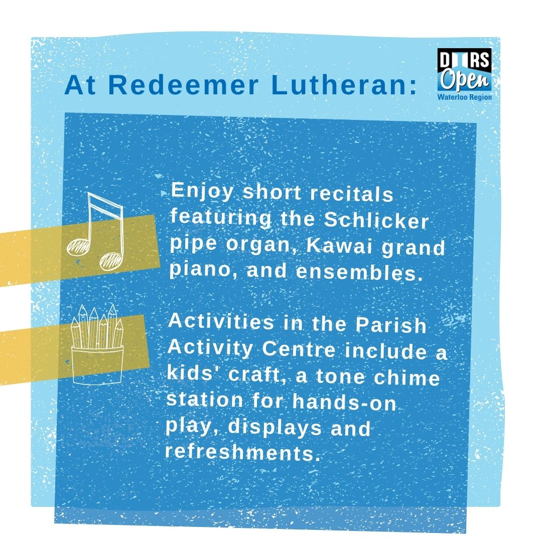 Three of our 23 sites are beautiful, unique churches! Check them out during Doors Open on Sept 20 from 10-4:

• Redeemer Lutheran Church (Waterloo)
• Rosevillle Church
• Zion United Church (New Hamburg)

#ONHeritage #doorsopen2025 #dayofdiscovery #doorsopenwr #doorsopenontario
