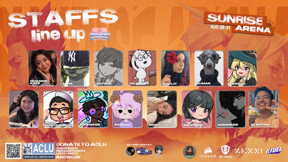 🌅The Sunrise Arena staff! 

This group isn’t just a team, they’re some of my closest friends and the true backbone that allows me to dream big. They’ve supported me through every vision and turned ideas into reality, working tirelessly behind the scenes to keep everything