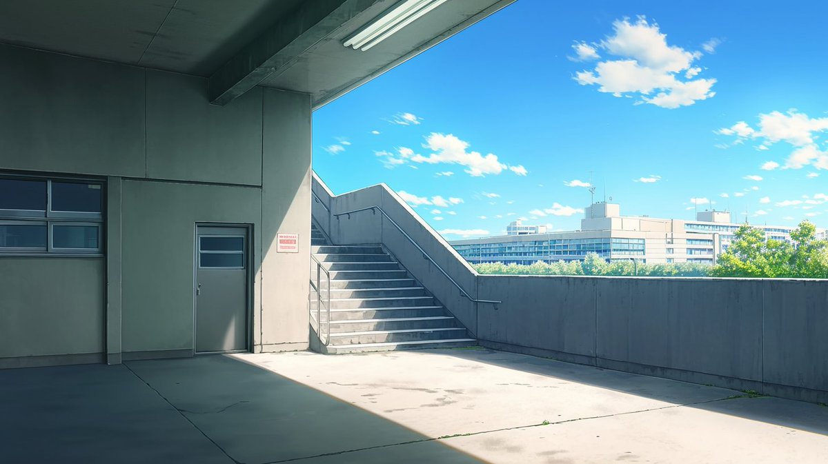 sozaiya_create's tweet image. 🤍背景無料配布｜16:9

「ビルの階段の踊り場」

サムネ・配信・TRPG等にぜひどうぞ！
使用報告不要です♡

#まいにちなちゃフリ素 #フリー素材 #背景素材
🤍利用規約：sozaiya-create.booth.pm/items/5511320