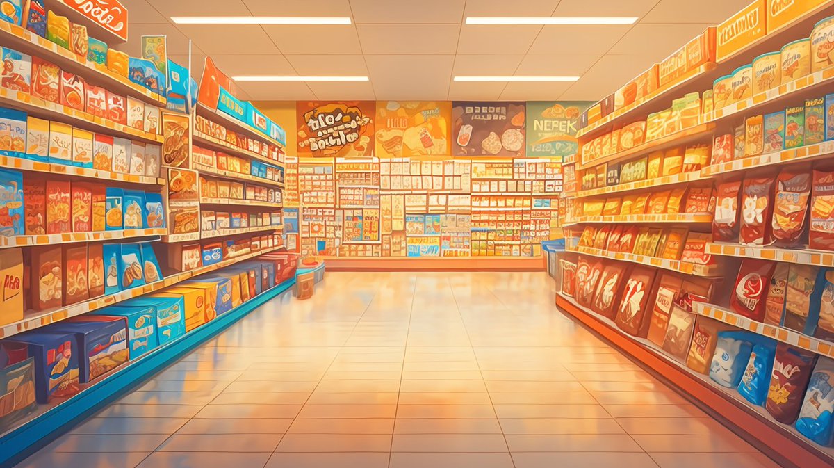 sozaiya_create's tweet image. 🤍背景無料配布｜16:9

「海外の大型スーパー」

サムネ・配信・TRPG等にぜひどうぞ！
使用報告不要です♡

#まいにちなちゃフリ素 #フリー素材 #背景素材
🤍利用規約：sozaiya-create.booth.pm/items/5511320
