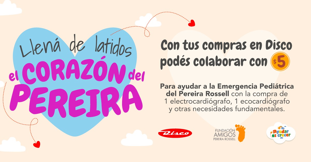 Fundación Amigos (@famigosuy) on Twitter photo Una nueva campaña, un nuevo objetivo y la convicción de que juntos podemos lograrlo.
Por los niños que se atienden en la emergencia pediátrica del <a href="/HPereiraRossell/">CH Pereira Rossell</a> 🙌
🧡 ¡Te necesitamos! Una nueva campaña, un nuevo objetivo y la convicción de que juntos podemos lograrlo.
Por los niños que se atienden en la emergencia pediátrica del <a href="/HPereiraRossell/">CH Pereira Rossell</a> 🙌
🧡 ¡Te necesitamos!