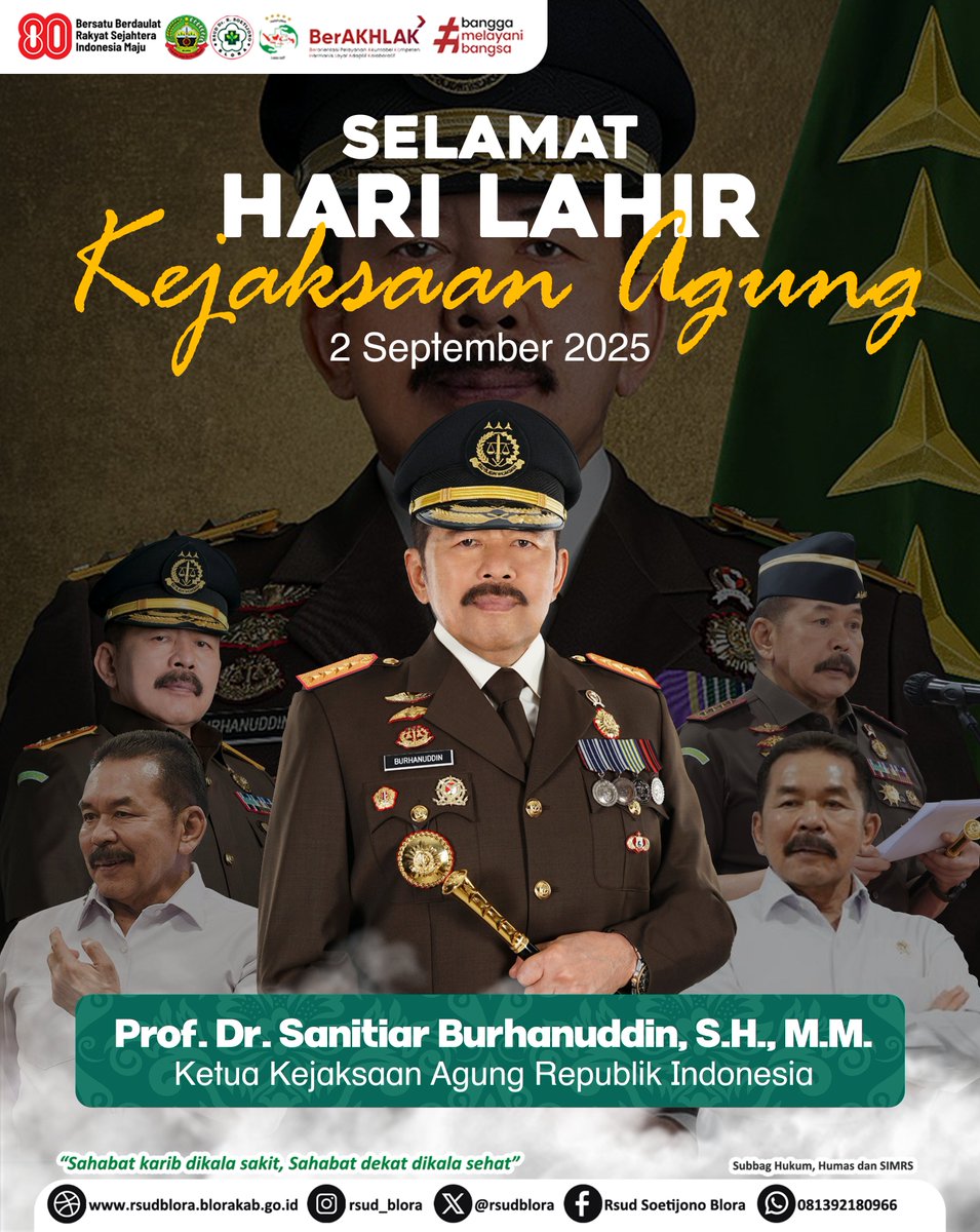 Selamat Hari Ulang Tahun Kejaksaan Republik Indonesia.