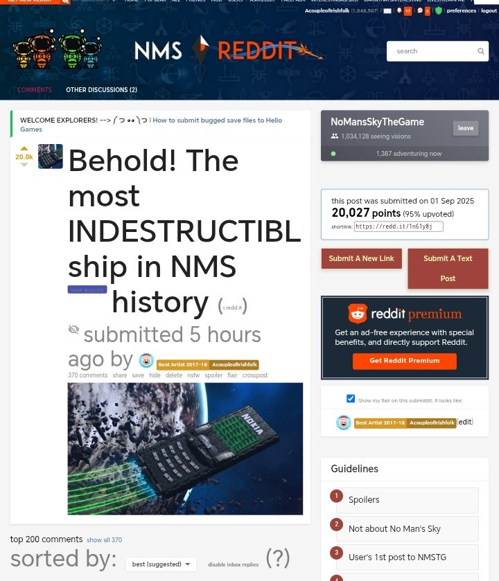 20k updoofs

The Nokia put r/NoMansSkyTheGame on r/all again

Sorry mods