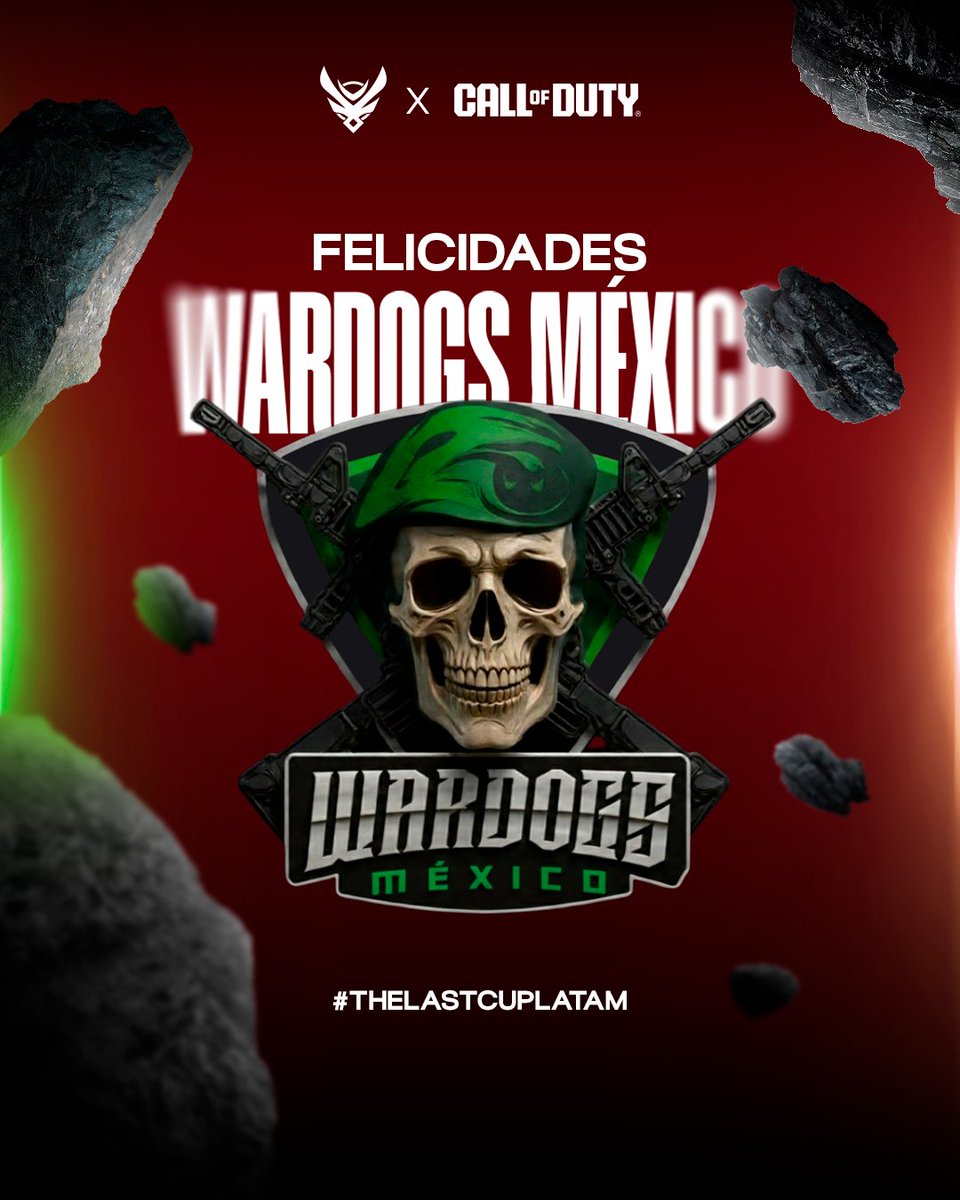TheLastCup_LTM's tweet photo. 🔥🏆 ¡GANADOR OFICIAL! 🏆🔥
WARDOGS MÉXICO 💀🇲🇽 asegura el primer spot de los 2 disponibles para la Liga The Last Cup – LATAM.
Gran nivel y merecida victoria. 🔥
Esto apenas comienza… 🚀
#TheLastCupLatam #CallOfDuty #EsportsLatam #PrimerSpot https://t.co/l9n74a1yE1