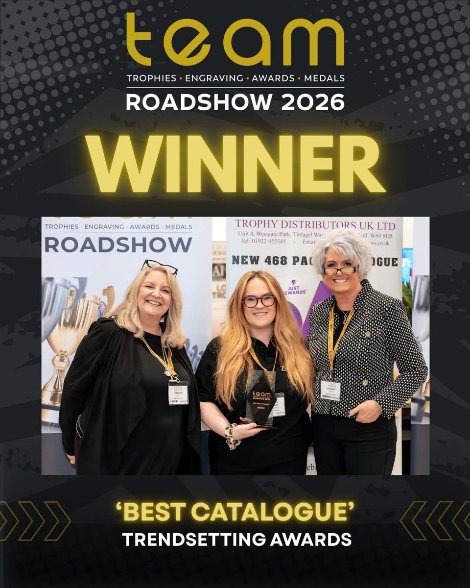 🏆 Best New Catalogue Winner. Another win for Trendsetting Awards. Their fully comprehensive catalogue offers a wide and well organised range of trophies, medals, and awards, making it an invaluable tool for retailers and engravers serving multiple markets.
#trophies #engraving