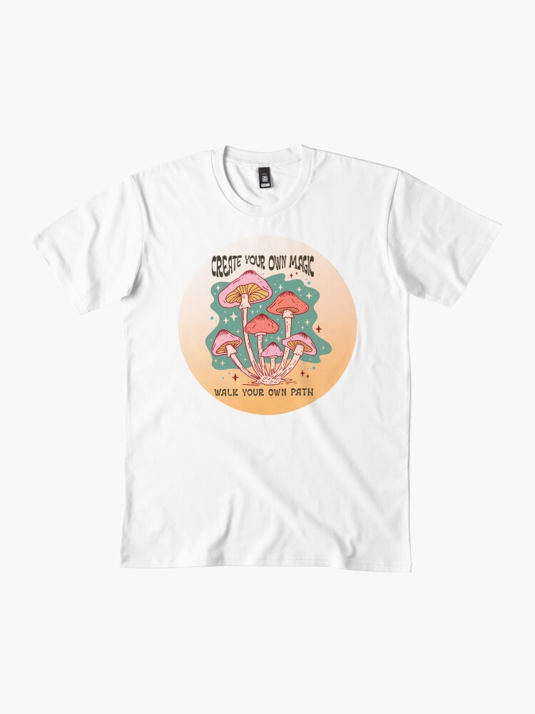 Veves_Place's tweet photo. "Create your own magic, walk your own path" Boho mushroom t-shirt.
Get my art printed on awesome products. Support me at Redbubble #RBandME: https://t.co/byiQsaDSRq #findyourthing #redbubble
#BohoHippie
#magical
#vintage
#yourpath https://t.co/VvMOmUzFA4